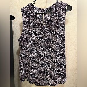 Women’s pink & navy dress tank top size XL